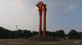 Monumen Bandung Lautan Api di Tegalega, Bandung.