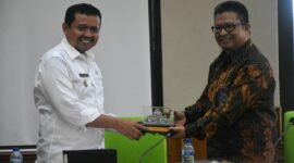 Ekspose rencana pengembangan proyek PLTA Jatigede berlangsung di hadapan Bupati Sumedang di Ruang Rapat Cakrabuana PPS, Rabu (3/5).